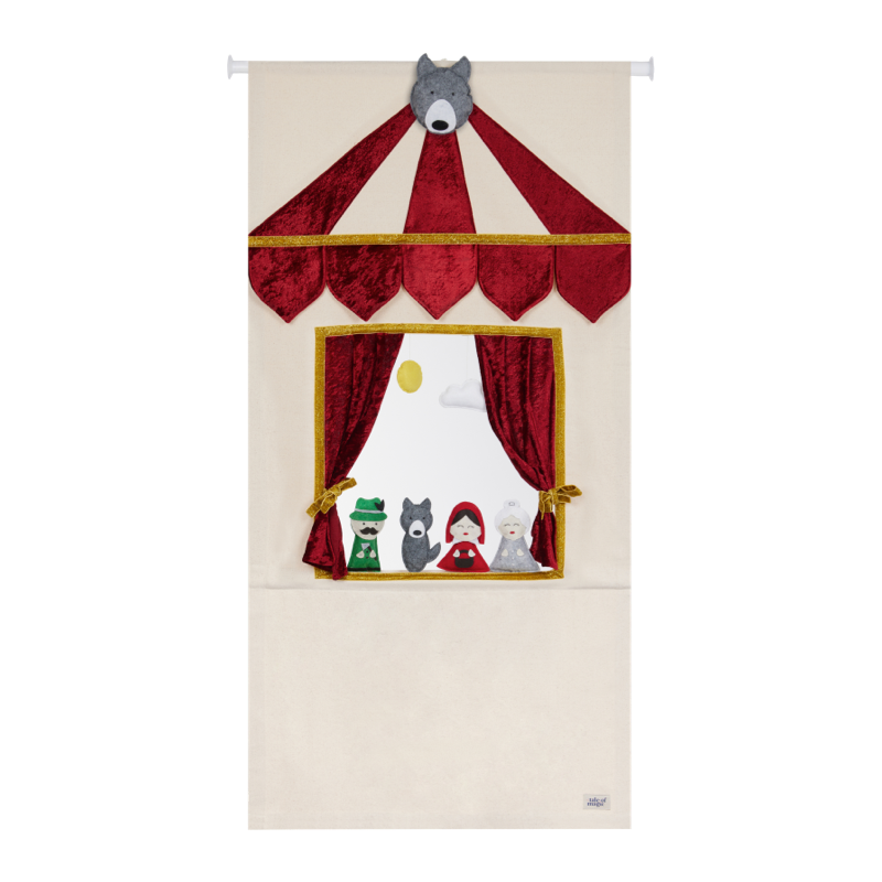 Puppet Theatre — Burgundy & Gold
